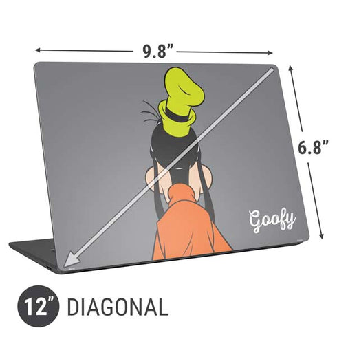 Disney Friends Goofy Backwards Universal Laptop 12in (9.8 x 6.8in) Skin
